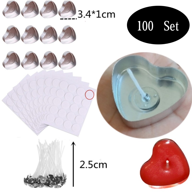Candle Holder Set - 100 set a forma di cuore