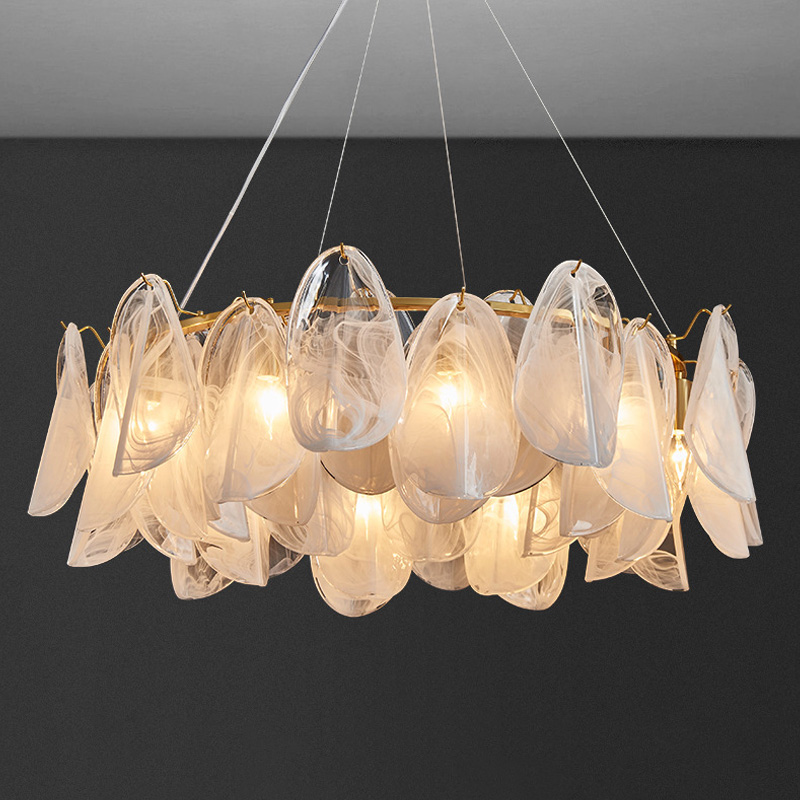 Lighting Home Decor Items - Lampadario in vetro di lusso Lampade