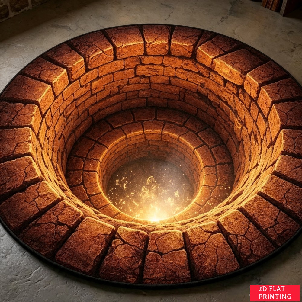 Home Decor Lighting Wholesale - Tappeto Rotondo con Stampa 3D a