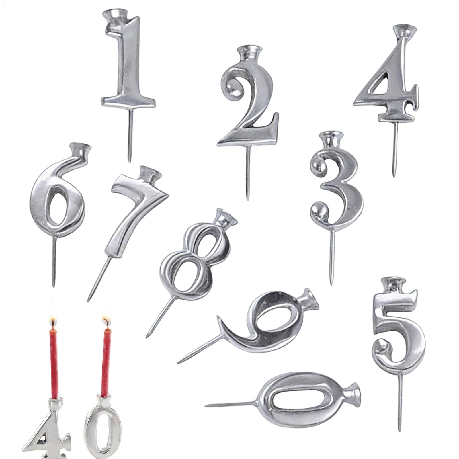 Candle Holder Set - Set di portacandele riutilizzabili per compleanno,