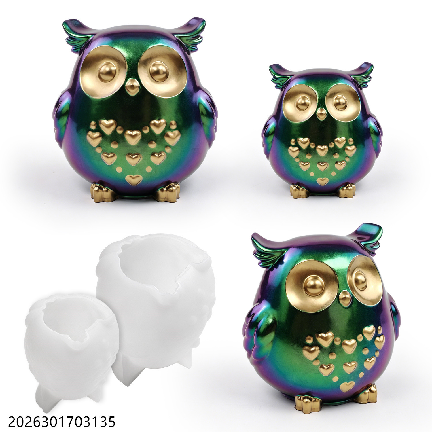 Candle Holder Set - Stampo in Silicone a Forma di