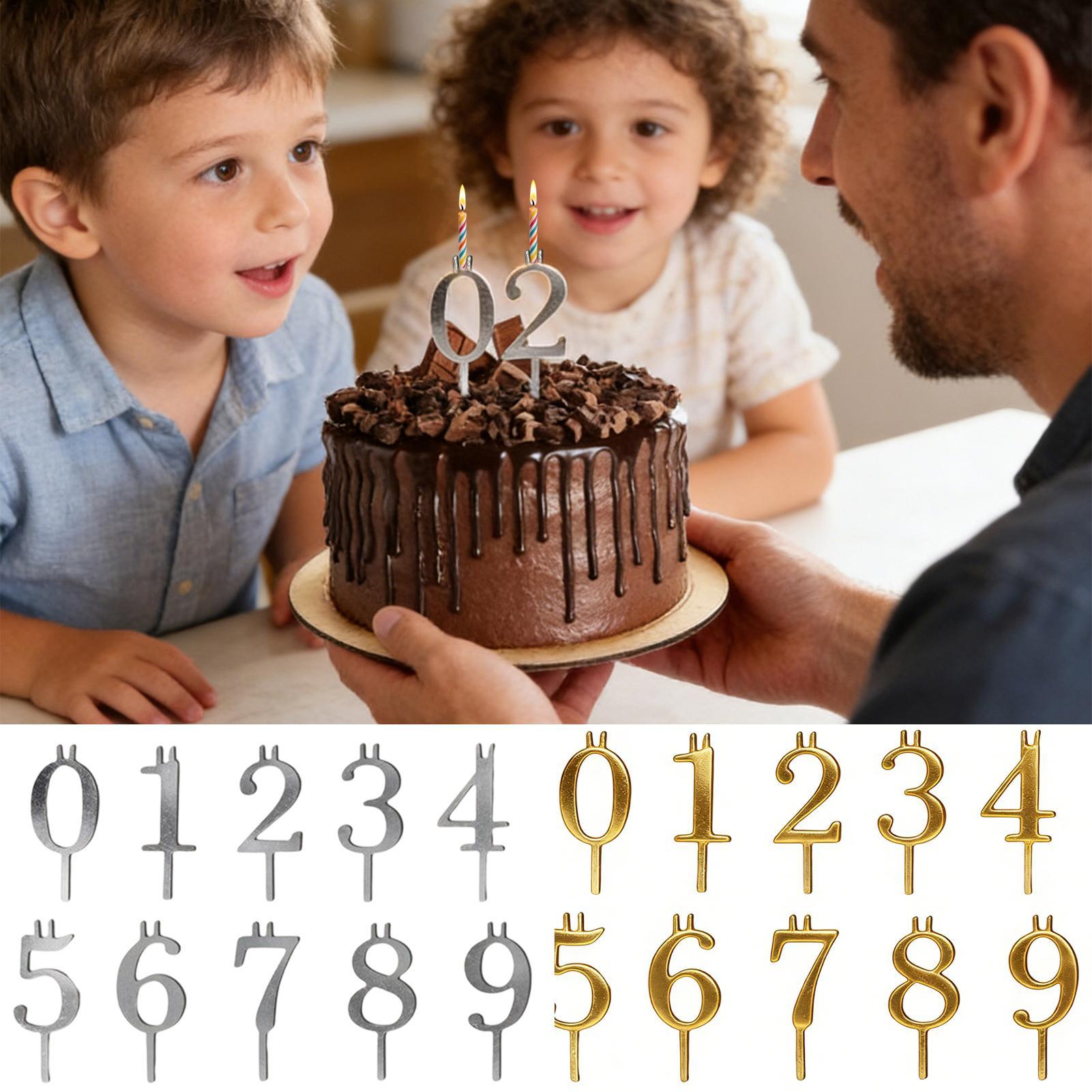 Candle Holder Set - Set di 10 Portacandele Numerici in
