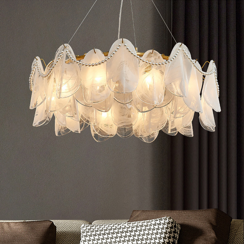 Lampadario in vetro di lusso L - Lighting Home Decor Items recensione e prezzo