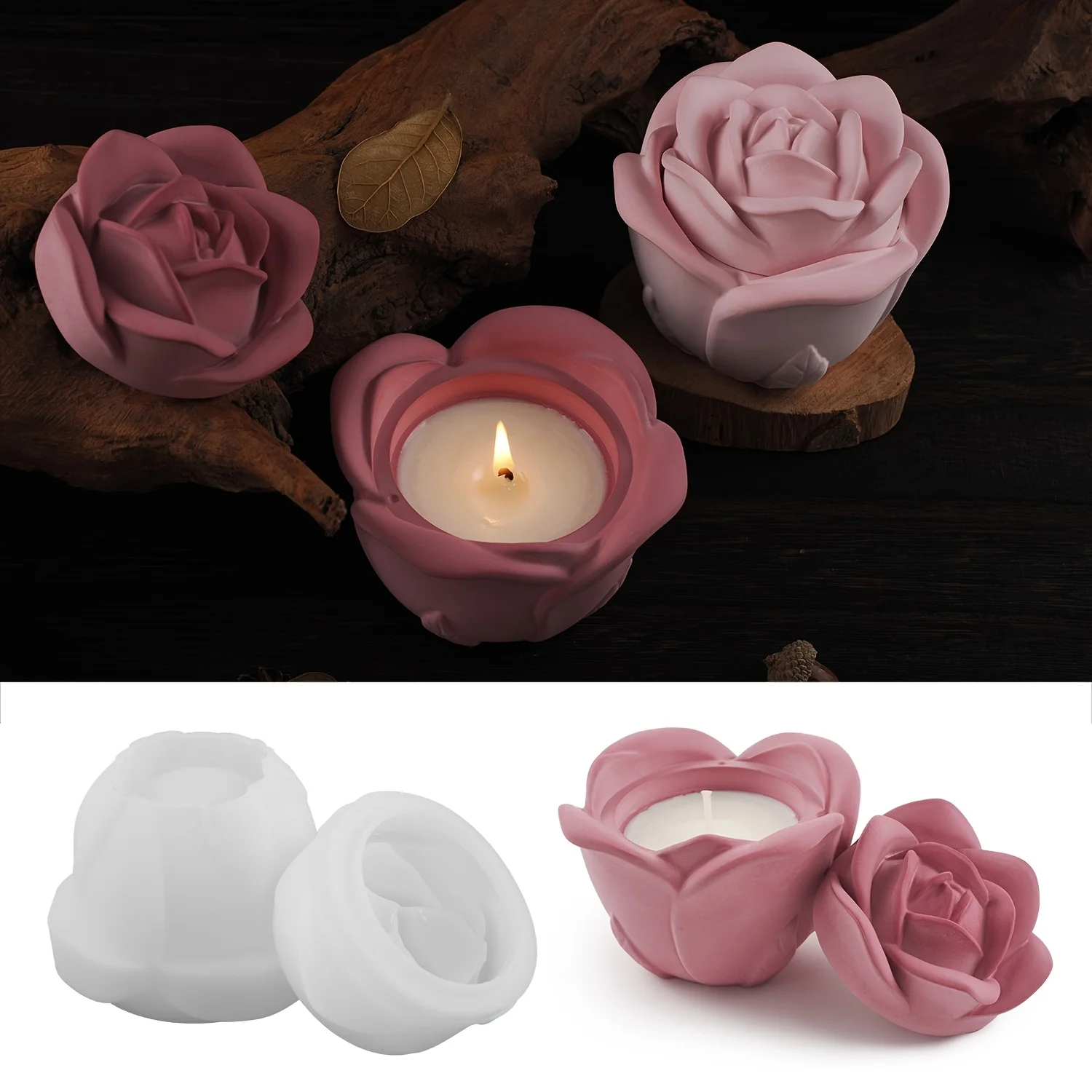 Set da 2 pezzi Stampi in silic - Candle Holder Set recensione e prezzo
