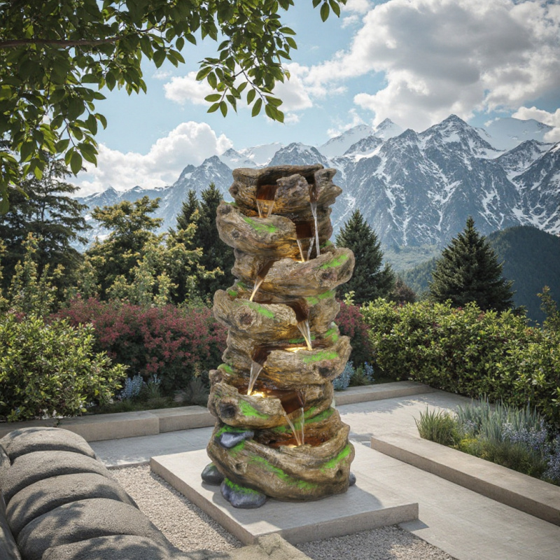 Fontana da Giardino a Cascata  - Elements Lighting Decor recensione e prezzo