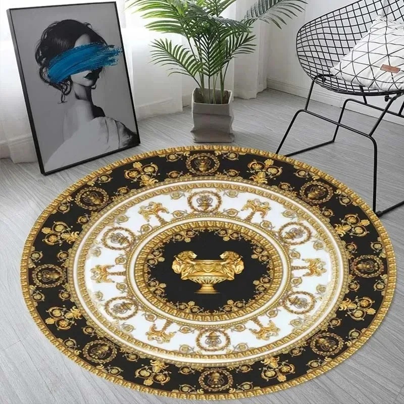 Tappeto Rotondo Europeo Dorato - Home Decor Lighting Wholesale recensione e prezzo