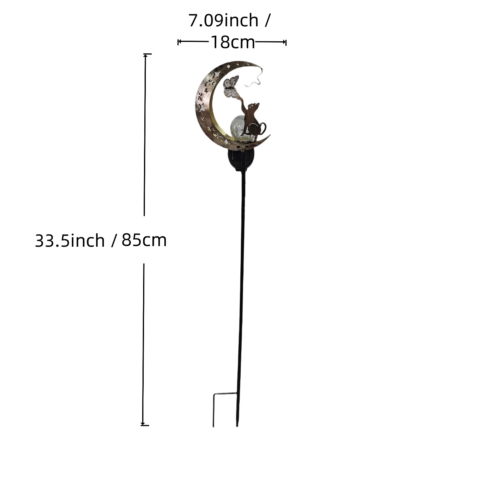 1 PC Gatto Luna Luce solare El - Elements Lighting Decor recensione e prezzo